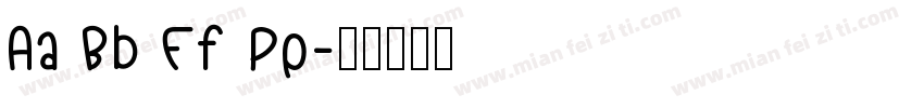 Aa Bb Ff Pp字体转换